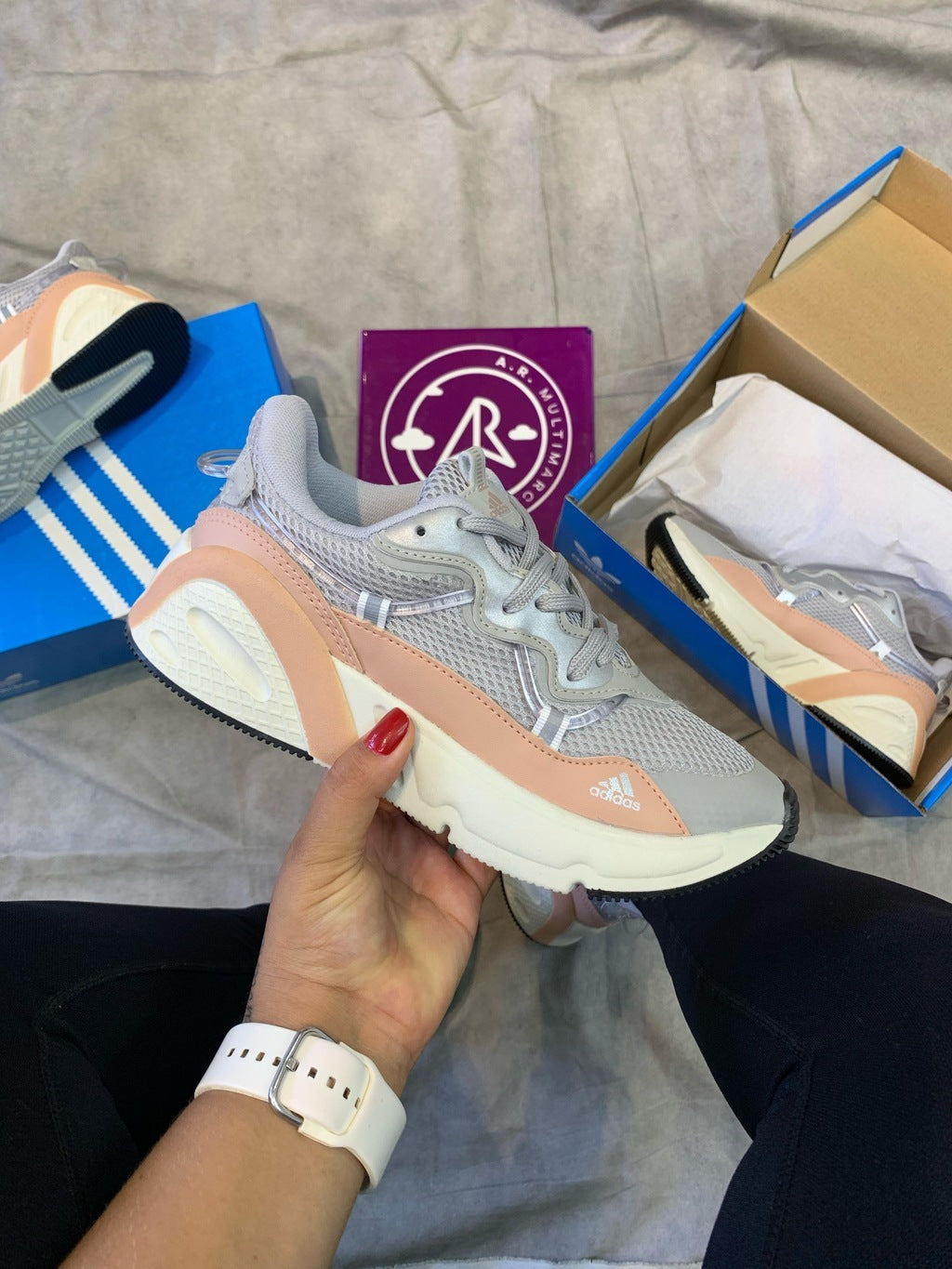 Lxcon Premium - Cinza/Rosa