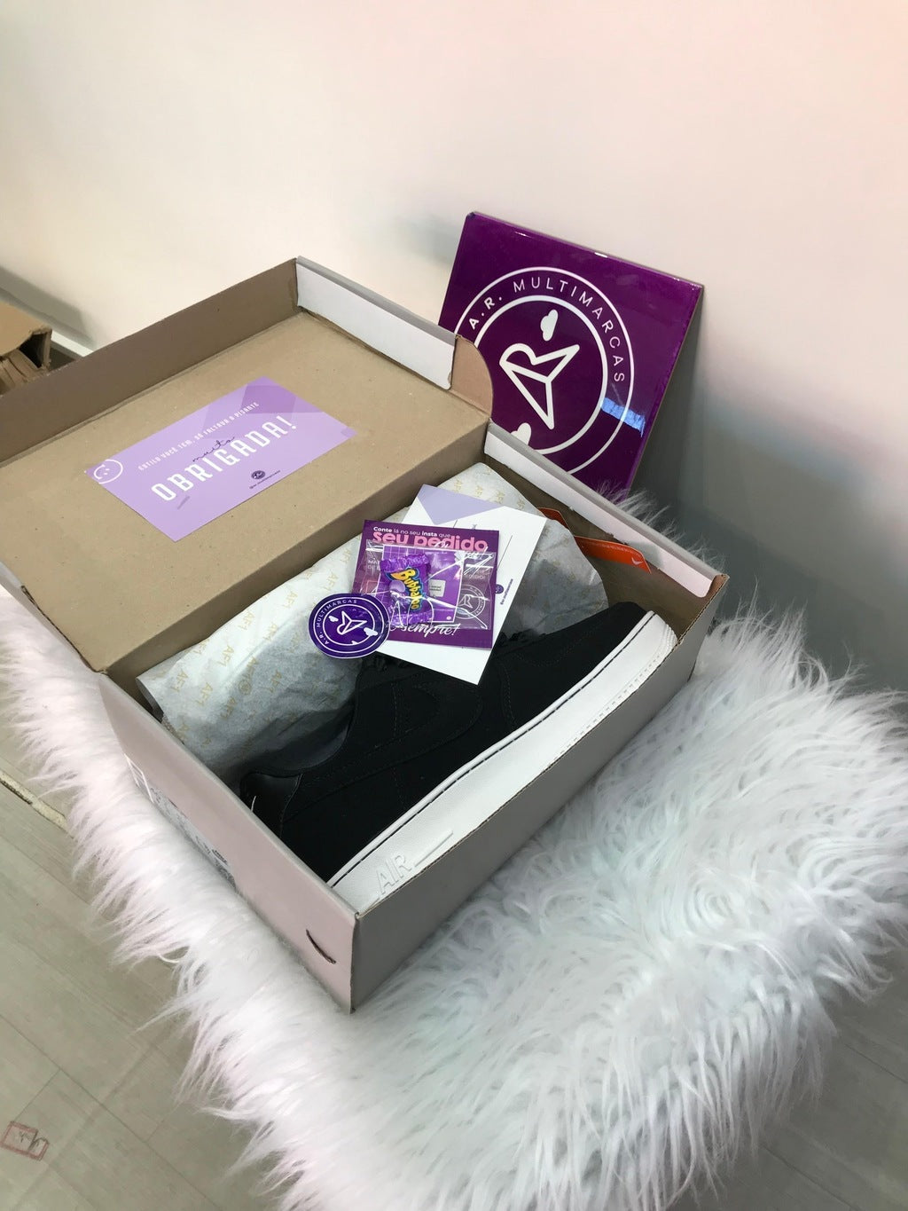 AF - Nobuck Preto/Branco