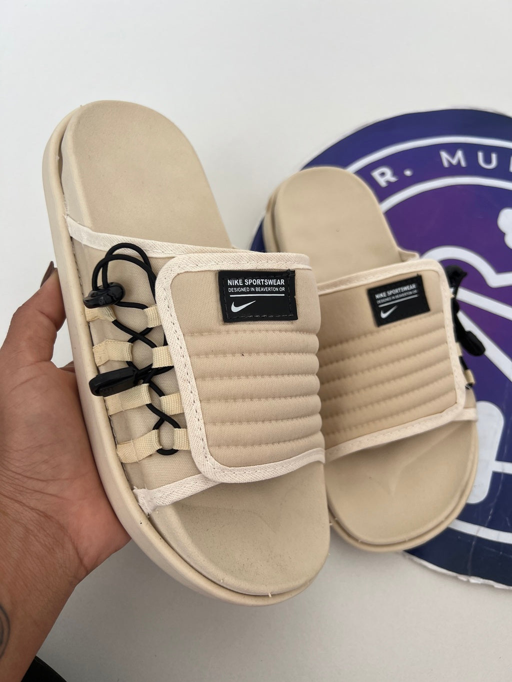 Sandália Asuna Nike - Bege