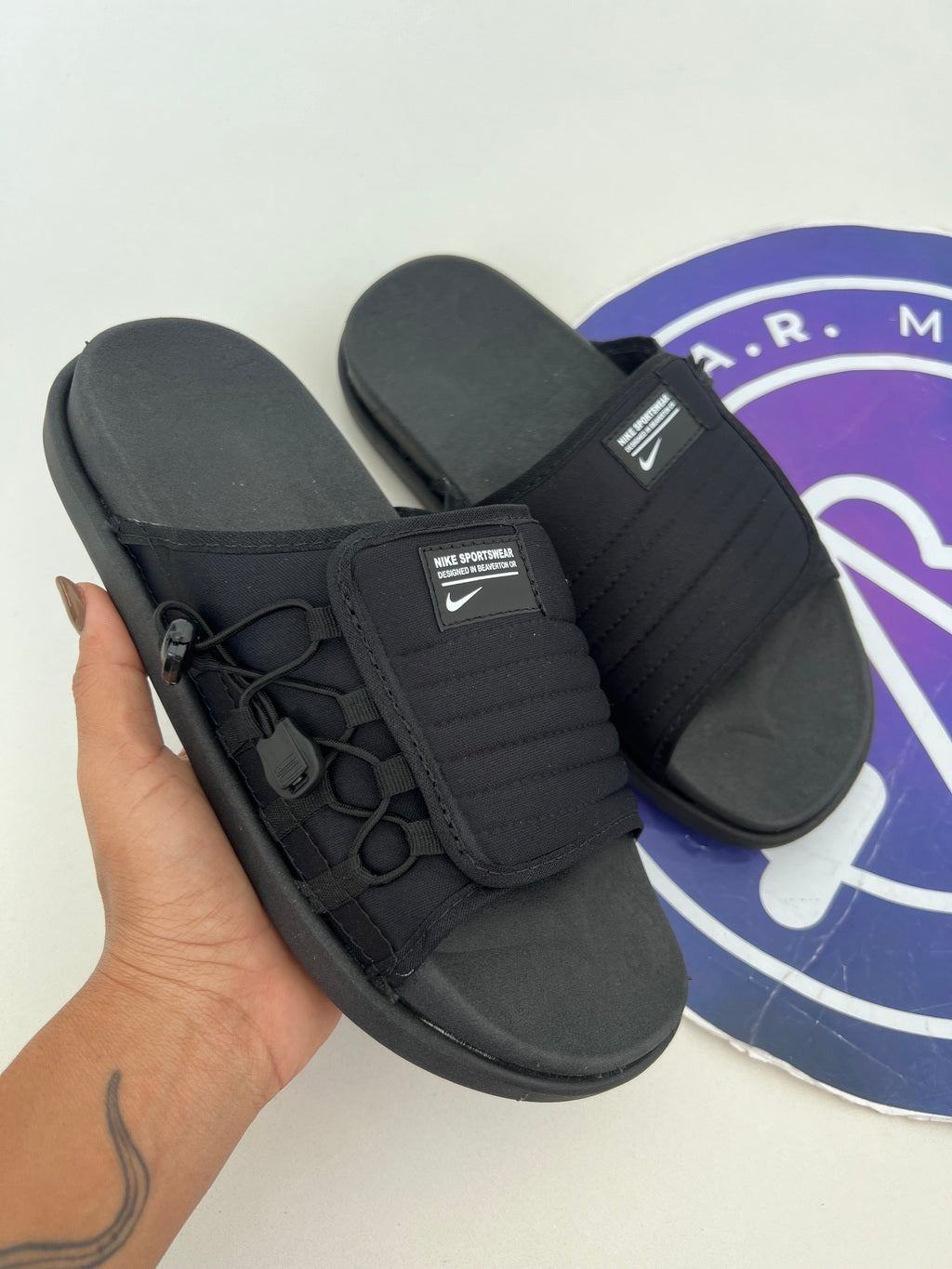 Sandália Asuna Nike - Preta