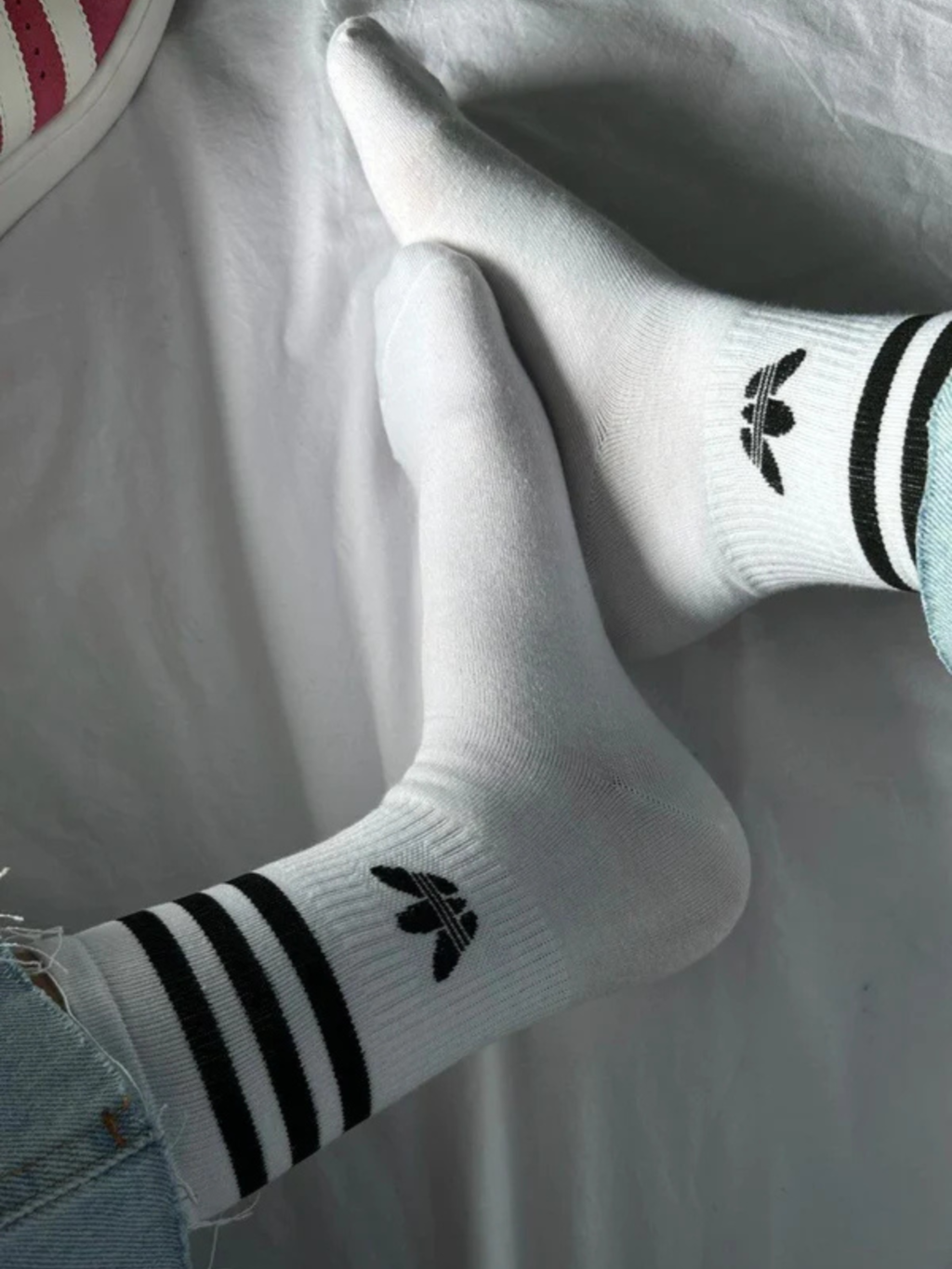 Meia Adidas - Cano Longo