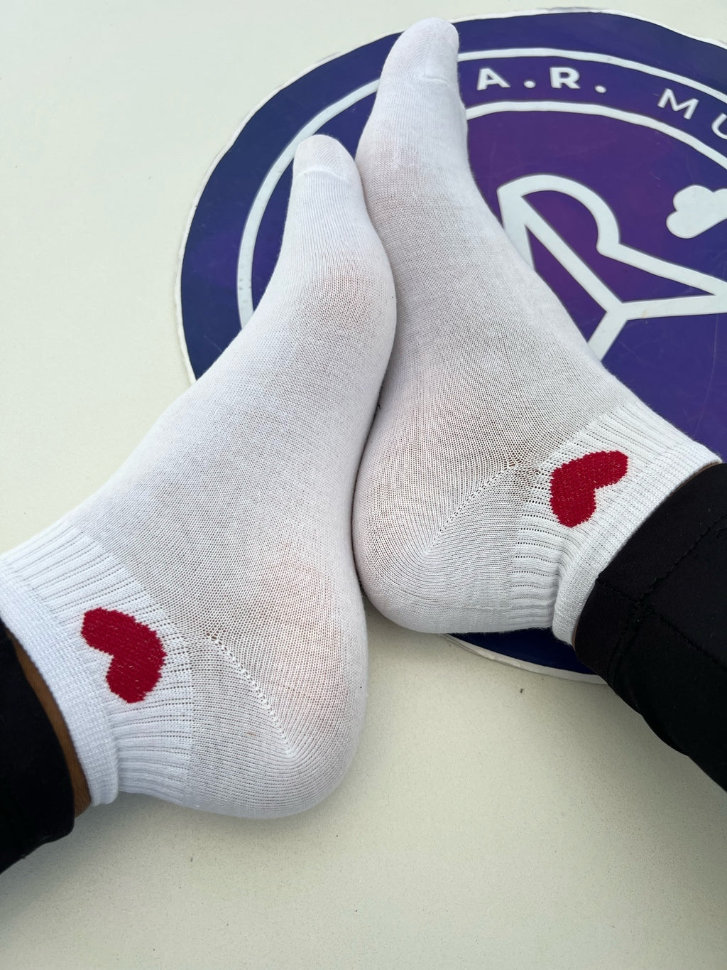 Meia Soquete Coração - Um par