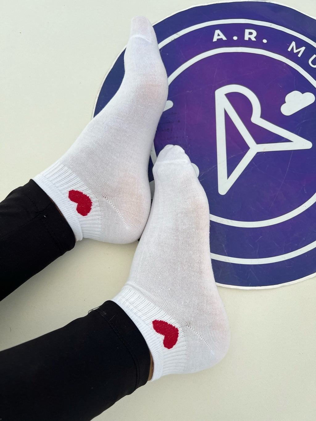 Meia Soquete Coração - Um par