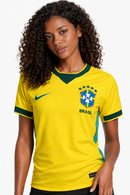 Feminina Baby Look Torcedor 2026 Nacional - Amarela