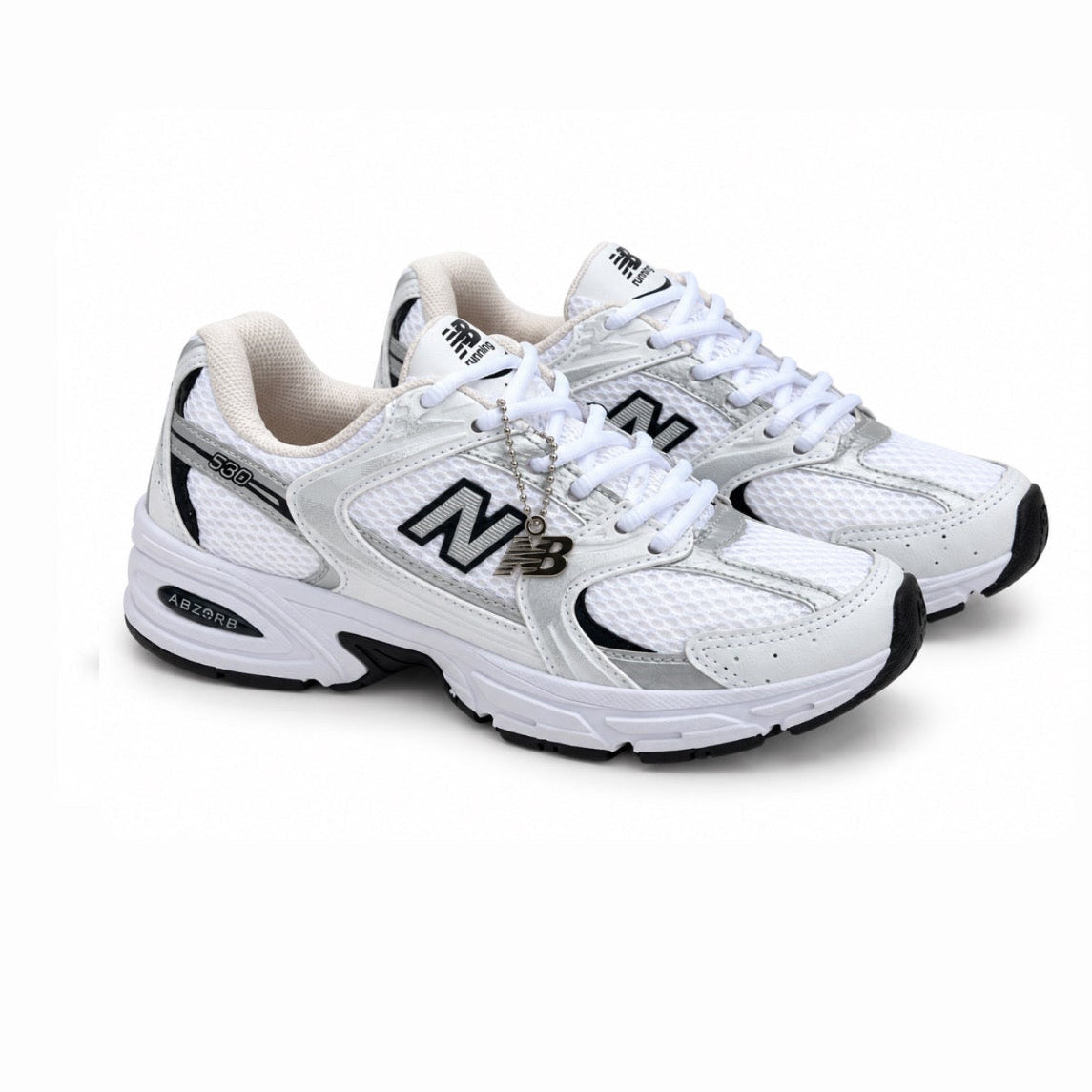 NB 530 Luxo - Branco/Prata